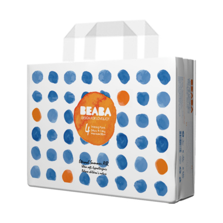 88VIP：BEABA 碧芭宝贝 盛夏光年 婴儿拉拉裤 L34片 *2件