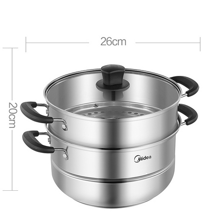 Midea 美的 T1 加厚不锈钢蒸锅 2层
