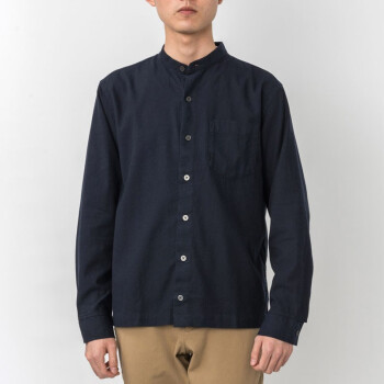 MUJI 无印良品 M9AC575 男士立领衬衫