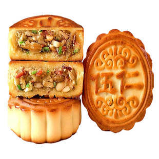 街头猫 东北老式月饼 多口味 100g*5块