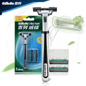 Gillette 吉列 威锋 手动剃须刀 1刀架+3刀头 *2件
