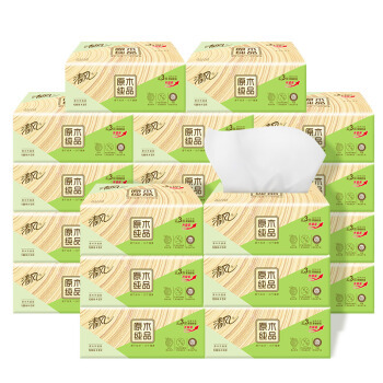 Breeze 清风 原木纯品抽纸 3层120抽*20包 *5件