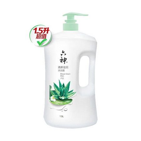 88VIP：六神 清新滋润沐浴露 1.5L *5件