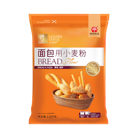 88VIP：金像牌 高筋面粉 2.25kg *4件