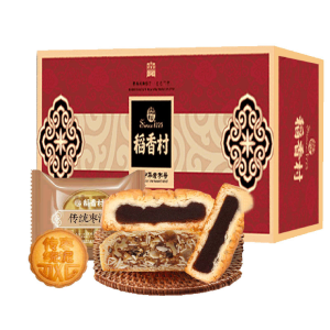百年老字号 苏州 稻香村 3味6饼中式月饼简装礼盒 300g