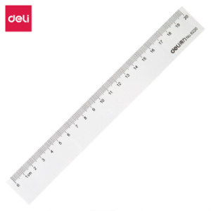 凑单品： deli 得力 6220 塑料直尺 20cm