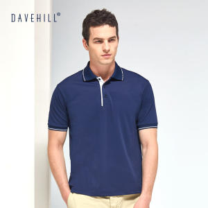 京东小米投资品牌 大卫山 男士速干珠地棉 商务休闲Polo衫