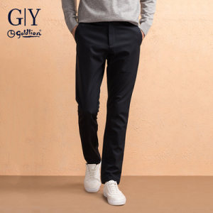 金利来 商场同款 男士磨毛修身款 商务休闲裤 YKK拉链