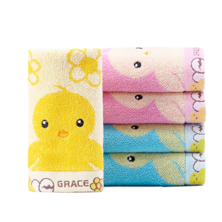 聚划算百亿补贴：grace 洁丽雅 儿童纯棉毛巾 48g*5条装