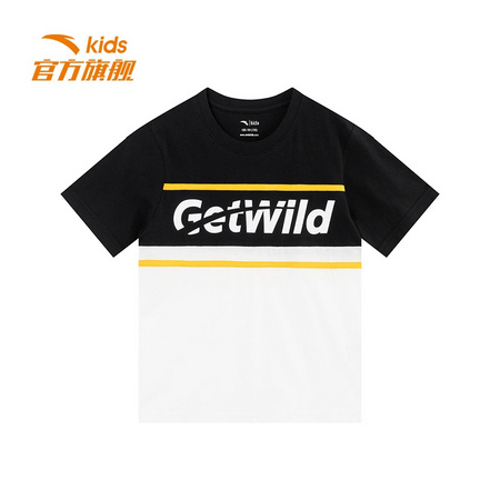 聚划算百亿补贴：ANTA 安踏 男童夏季速干短袖