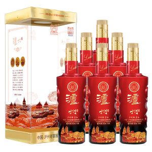 泸州老窖 泸州酒柔和 52度白酒 500ml*6瓶