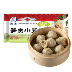 五丰冷食 杭州灌汤小笼包 猪肉+笋肉 12只*8袋