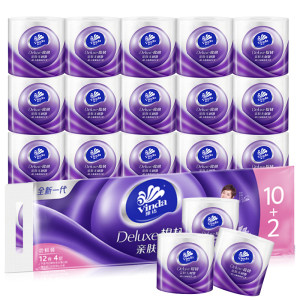 维达 4层立体美卷纸 24卷 39.9元包邮