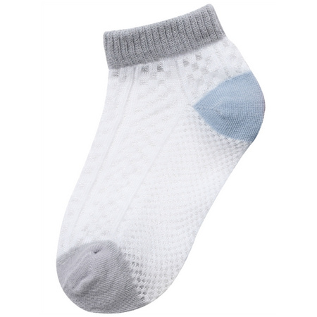 丹拉迪 儿童纯棉透气短袜 5双