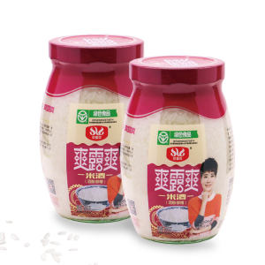 爽露 湖北特产 孝感米酒 甜酒酿 900g*2瓶