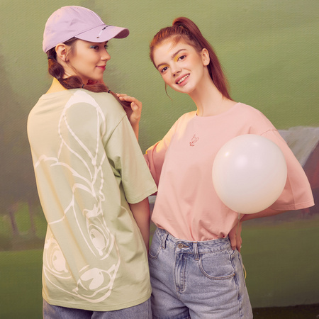 聚划算百亿补贴：Meters bonwe 美特斯邦威 633407 小鹿斑比联名短袖