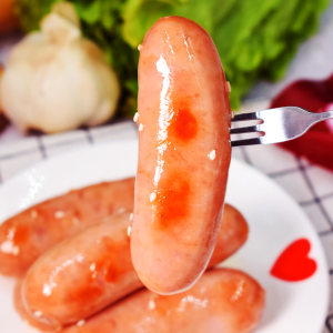 世锦赛肉类供应商 大红门 火山石纯肉烤肠 2斤 猪肉含量≥80%