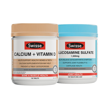 88VIP： Swisse 瑞思 钙片 150片+ 氨糖 180粒