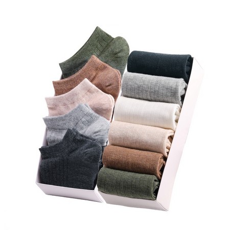 恋上秋天 品质薄款低帮纯棉短袜