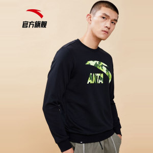 安踏 秋季新款 LOGO休闲运动卫衣