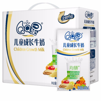 伊利 QQ星儿童成长牛奶DHA全聪 125ml*20盒 *4件 +凑单品