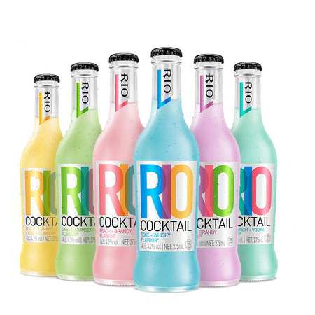 RIO 锐澳 经典瓶新口味预调鸡尾酒 275ml*6瓶 *2件