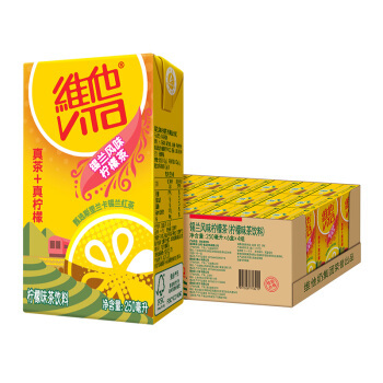 有券的上：维他奶 维他锡兰风味柠檬茶 250ml*24盒 *3件