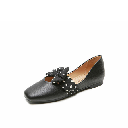 限尺码：DUSTO 20C3098A 女士蝴蝶结方头浅口鞋