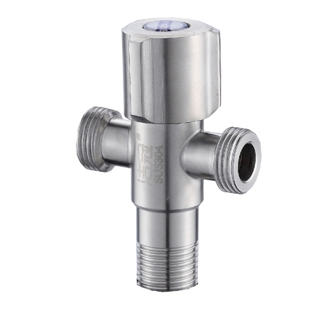 JIEGUAN 洁冠 不锈钢单控角阀 一进二出