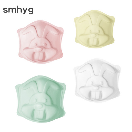 smhyg 一次性幼儿立体3d口耳罩 4枚