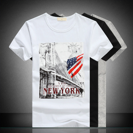 诚昊和 dxqm00 男士纯棉印花短袖T恤