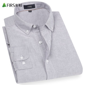 杉杉 男士牛津纺长袖衬衫