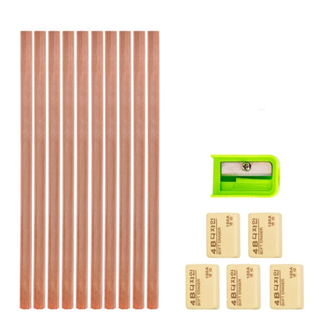 晨光 卷笔刀1个+铅笔10支+橡皮5块（铅笔橡皮非晨光）