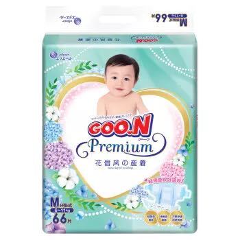 GOO.N 大王 花信风纸尿裤 M66片 *4件