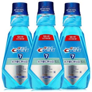 Crest 佳洁士 健康专家 漱口水 500ml 三瓶装 *3件