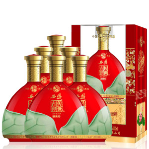 中国四大名酒之一 西凤酒 传世古窖品藏级 浓香型52度白酒 500ml*6瓶
