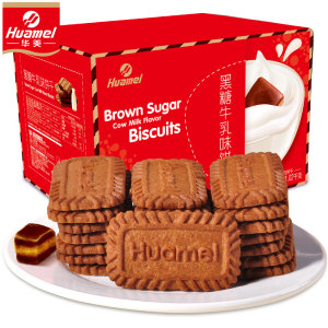华美 黑糖牛乳饼干1020g 约65包