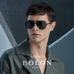 暴龙 2020新款 不规则镜框 男复古高清偏光蛤蟆镜 可开车戴 568元包邮