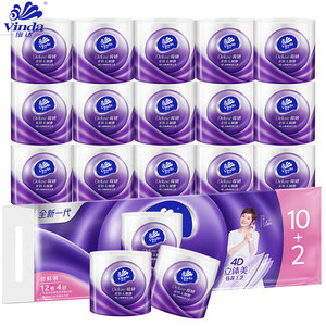 维达 4层立体美卷纸 24卷 39.9元包邮