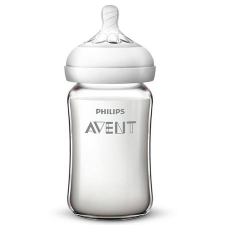 电商会员季：AVENT 新安怡 宽口径自然原玻璃奶瓶 240ml