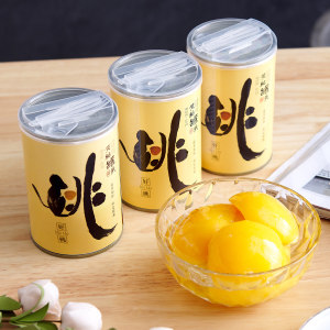 出口企业 福源门 黄桃/白桃/雪梨糖水罐头 425g*3罐