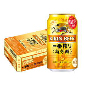 日本原装进口 麒麟KIRIN 一番榨超芳醇 精酿日式啤酒 350ml*24罐