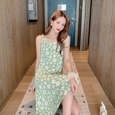 GEEZORO dk0001 女士碎花连衣裙