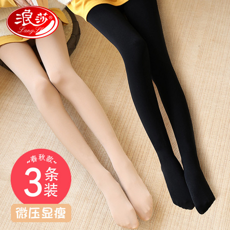 Langsha 浪莎 V6668 女士连裤袜 3双装