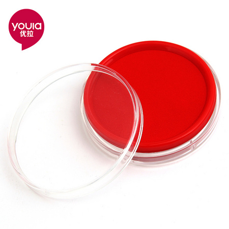 优拉 9561 快干印台系列 红印泥印台 圆形 Ф68mm