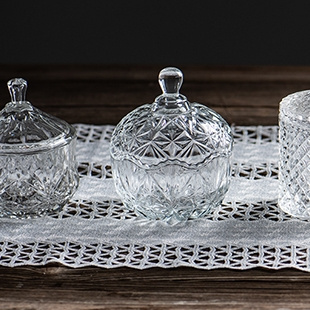 行宁福 欧式水晶玻璃糖果盅