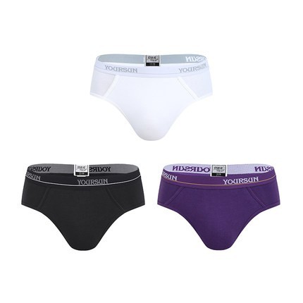 宜而爽 1151412-3 男士三角内裤 3条装