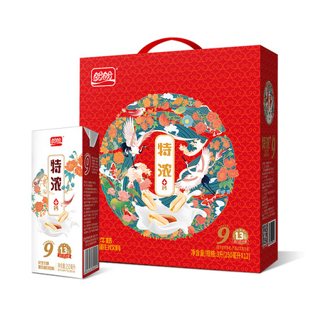 盼盼 特浓花生牛奶 250ml*12盒 *3件