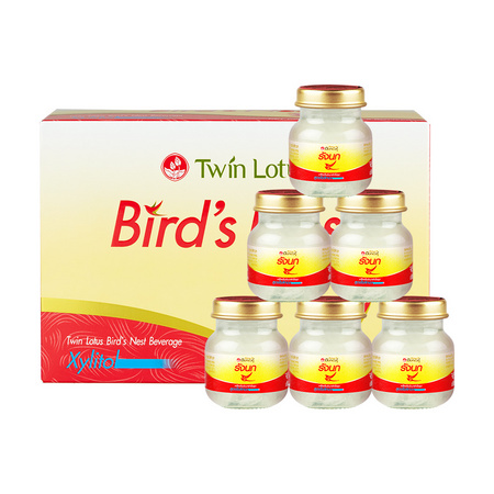88VIP：Twin Lotus 双莲 木糖醇金丝燕燕窝即食 45ml*6瓶 *2件