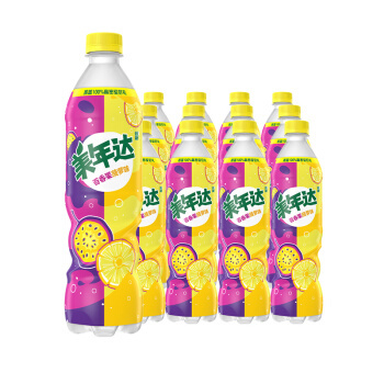 美年达可乐 Mirinda 百香果菠萝味 500ml*12瓶 *7件